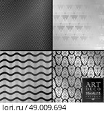 Art Deco vintage wallpaper pattern can be used for invitation, congratulation. Стоковая иллюстрация, агентство Ingram Publishing / Фотобанк Лори