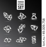 Business design elements  icon set, three dimensional quality icon  with a lot of variety ideal for business , flayer and presentation. Стоковая иллюстрация, агентство Ingram Publishing / Фотобанк Лори