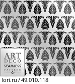 Art Deco vintage wallpaper pattern can be used for invitation, congratulation. Стоковая иллюстрация, агентство Ingram Publishing / Фотобанк Лори