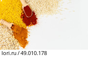 A Colorful and Vibrant Assortment of Spices and Ingredients Conveniently Ready for Cooking. Стоковое фото, фотограф Оксана Беляева / Фотобанк Лори