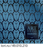 Art Deco vintage wallpaper pattern can be used for invitation, congratulation. Стоковая иллюстрация, агентство Ingram Publishing / Фотобанк Лори