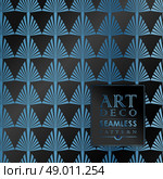 Art Deco vintage wallpaper pattern can be used for invitation, congratulation. Стоковая иллюстрация, агентство Ingram Publishing / Фотобанк Лори