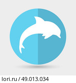 dolphin icon. Стоковая иллюстрация, агентство Ingram Publishing / Фотобанк Лори