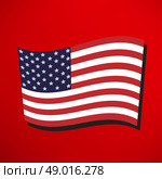 America flag icon. Стоковая иллюстрация, агентство Ingram Publishing / Фотобанк Лори