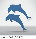 dolphin icon. Стоковая иллюстрация, агентство Ingram Publishing / Фотобанк Лори