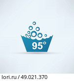 Set of washing symbols icon. Стоковая иллюстрация, агентство Ingram Publishing / Фотобанк Лори