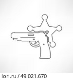 Vector illustration of isolated modern police icon. Стоковая иллюстрация, агентство Ingram Publishing / Фотобанк Лори