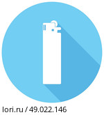 Icon lighter with a long shadow. Стоковая иллюстрация, агентство Ingram Publishing / Фотобанк Лори