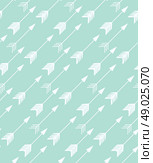 Bohemian hand drawn arrows, seamless pattern, vector illustration. Стоковая иллюстрация, агентство Ingram Publishing / Фотобанк Лори
