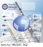infographic with icons set for business design, Стоковая иллюстрация, агентство Ingram Publishing / Фотобанк Лори