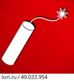 TNT dynamite bomb with burning fuse. Стоковая иллюстрация, агентство Ingram Publishing / Фотобанк Лори