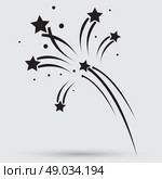 Fireworks rockets sign icon. Explosive pyrotechnic device symbol. Стоковая иллюстрация, агентство Ingram Publishing / Фотобанк Лори