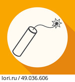 TNT dynamite bomb with burning fuse. Стоковая иллюстрация, агентство Ingram Publishing / Фотобанк Лори
