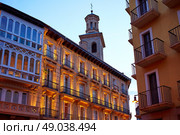 Pamplona Navarra Ayuntamiento city Hall square way of Saint James. Стоковое фото, агентство Ingram Publishing / Фотобанк Лори