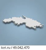 3d isometric map of Saint Thomas is an island in United States V. Стоковая иллюстрация, иллюстратор Максим Гребешков / Фотобанк Лори