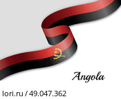 Waving ribbon flag. Стоковая иллюстрация, иллюстратор Максим Гребешков / Фотобанк Лори