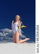 Young girl on the beach. Стоковое фото, агентство Ingram Publishing / Фотобанк Лори