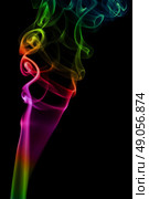 colorful smoke on black background. Стоковое фото, агентство Ingram Publishing / Фотобанк Лори