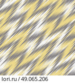 Seamless zigzag ikat pattern vector background tile. Стоковая иллюстрация, агентство Ingram Publishing / Фотобанк Лори