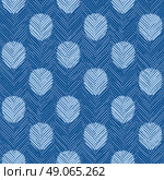 Seamless hand drawn peacock feather pattern vector background tile. Стоковая иллюстрация, агентство Ingram Publishing / Фотобанк Лори