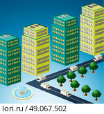 Skyscrapers, urban high rise home. Стоковая иллюстрация, агентство Ingram Publishing / Фотобанк Лори
