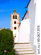 Betancuria Santa Maria church Fuerteventura at Canary Islands matriz cathedral. Стоковое фото, агентство Ingram Publishing / Фотобанк Лори