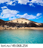 Jandia beach Mal Nombre Fuerteventura at Canary Islands of Spain. Стоковое фото, агентство Ingram Publishing / Фотобанк Лори