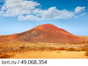 Lajares La Caldera mountain Fuerteventura at Canary Islands of Spain. Стоковое фото, агентство Ingram Publishing / Фотобанк Лори