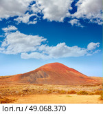 Lajares La Caldera mountain Fuerteventura at Canary Islands of Spain. Стоковое фото, агентство Ingram Publishing / Фотобанк Лори