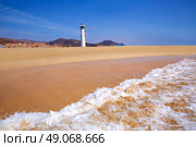 Morro Jable Matorral beach Jandia in Pajara of Fuerteventura at Canary Islands. Стоковое фото, агентство Ingram Publishing / Фотобанк Лори