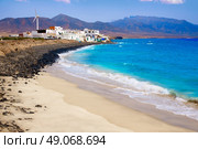 Punta Jandia Fuerteventura and Puerto de la Cruz village at Canary Islands. Стоковое фото, агентство Ingram Publishing / Фотобанк Лори