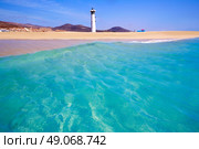 Morro Jable Matorral beach Jandia in Pajara of Fuerteventura at Canary Islands. Стоковое фото, агентство Ingram Publishing / Фотобанк Лори