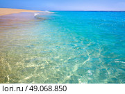 Morro Jable Matorral beach Jandia in Pajara of Fuerteventura at Canary Islands. Стоковое фото, агентство Ingram Publishing / Фотобанк Лори