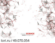 Wireframe mesh polygonal background. . Wireframe mesh polygonal background. Abstract form with connected lines and dots. Low poly background. Vector Illustration EPS10. Стоковая иллюстрация, агентство Ingram Publishing / Фотобанк Лори