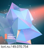 Abstract triangles space low poly. . Abstract triangles space low poly. Polygonal vector background with connecting dots and lines. . Стоковая иллюстрация, агентство Ingram Publishing / Фотобанк Лори