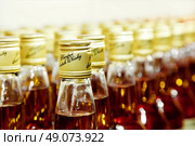 closeup of bottles of scotch blended whisky. Стоковое фото, агентство Ingram Publishing / Фотобанк Лори