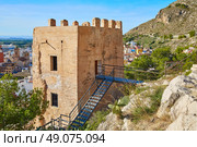 Cullera Torre de la Reina Mora tower in Valencia of Spain. Стоковое фото, агентство Ingram Publishing / Фотобанк Лори