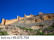 Albarracin medieval town fortress rampart village at Teruel Spain. Стоковое фото, агентство Ingram Publishing / Фотобанк Лори