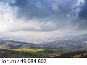 Clouds and thunderhead in spring carpathian mountains. Стоковое фото, агентство Ingram Publishing / Фотобанк Лори