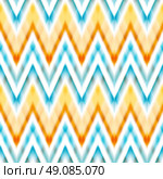 Vector seamless ikat ethnic pattern. Vector seamless ikat ethnic pattern. Boho design. Ethnic Colored seamless zigzag patten. Стоковая иллюстрация, агентство Ingram Publishing / Фотобанк Лори