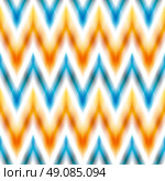 Vector seamless ikat ethnic pattern. Vector seamless ikat ethnic pattern. Boho design. Ethnic Colored seamless zigzag patten. Стоковая иллюстрация, агентство Ingram Publishing / Фотобанк Лори