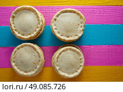 Sopes handmade mexican traditional food thick corn masa tortillas. Стоковое фото, агентство Ingram Publishing / Фотобанк Лори