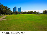 Houston golf course in Hermann park conservancy at Texas. Стоковое фото, агентство Ingram Publishing / Фотобанк Лори