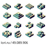 A set of abstract. A set of abstract geometric geometrical figure. Стоковая иллюстрация, агентство Ingram Publishing / Фотобанк Лори