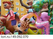 Fallas fest popular figures will burn in March 19 th night yearly. Стоковое фото, агентство Ingram Publishing / Фотобанк Лори