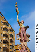 Fallas fest popular figures will burn in March 19 th night yearly. Стоковое фото, агентство Ingram Publishing / Фотобанк Лори
