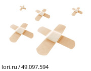 Bandages on white. Стоковое фото, агентство Ingram Publishing / Фотобанк Лори