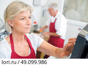 Couple of butchers. Стоковое фото, агентство Ingram Publishing / Фотобанк Лори