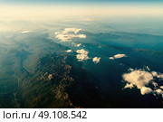 Earth Horizon Photo From 35.000 Feet Altitude. Стоковое фото, агентство Ingram Publishing / Фотобанк Лори