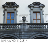 Architectural detail of a building, Orvieto, Terni Province, Umbria, Italy. Стоковое фото, агентство Ingram Publishing / Фотобанк Лори